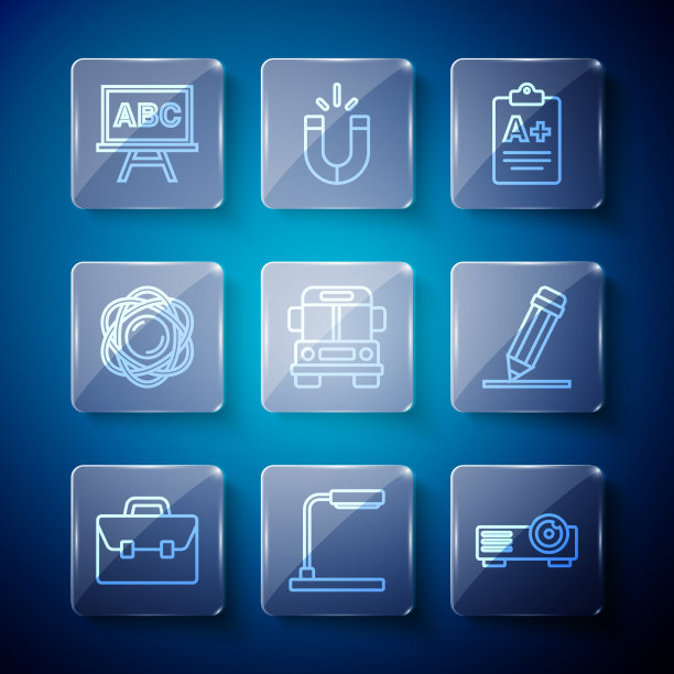 集线公文包、台灯、电影胶片介质图片下载