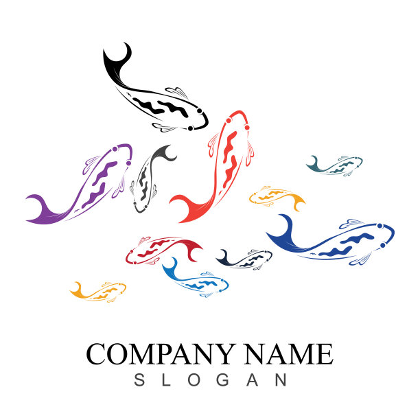 锦鲤的标志设计理念图片下载