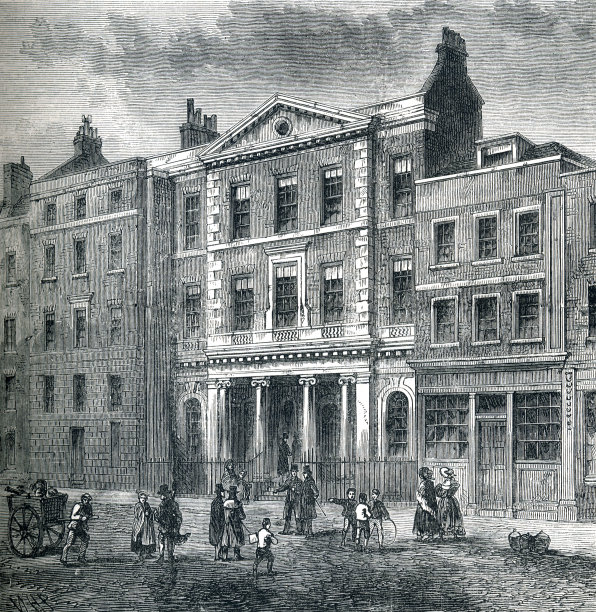 19世纪的伦敦旧煤炭交易所图片下载
