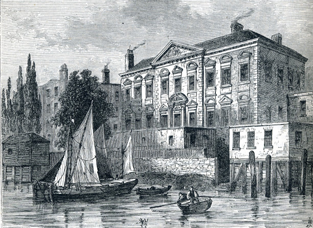 英国伦敦泰晤士河畔的第二个鱼贩大厅图片下载