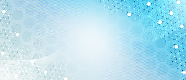 抽象六边形几何形状医学与科学背景图片下载