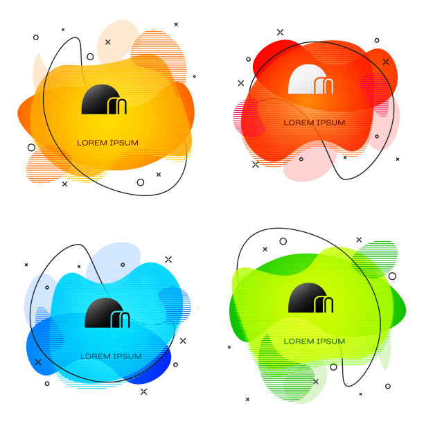 黑色的冰屋图标孤立在白色图片下载