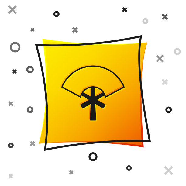 中国或日本的黑色传统纸图片下载