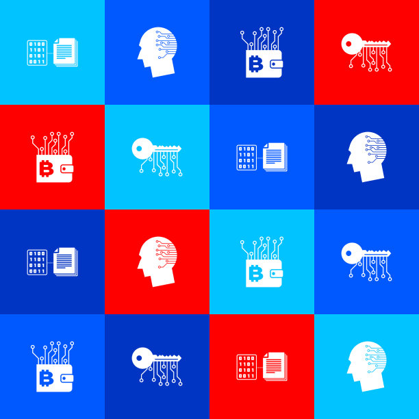 将智能收缩大脑设为数字电路板图片下载