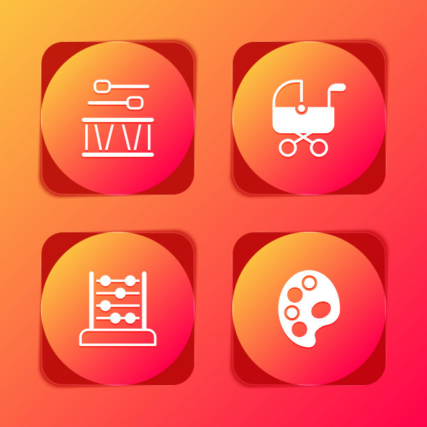 用鼓棒套鼓婴儿车算盘图片下载