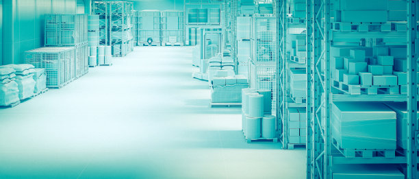 物流和运输仓库的内部。图片下载