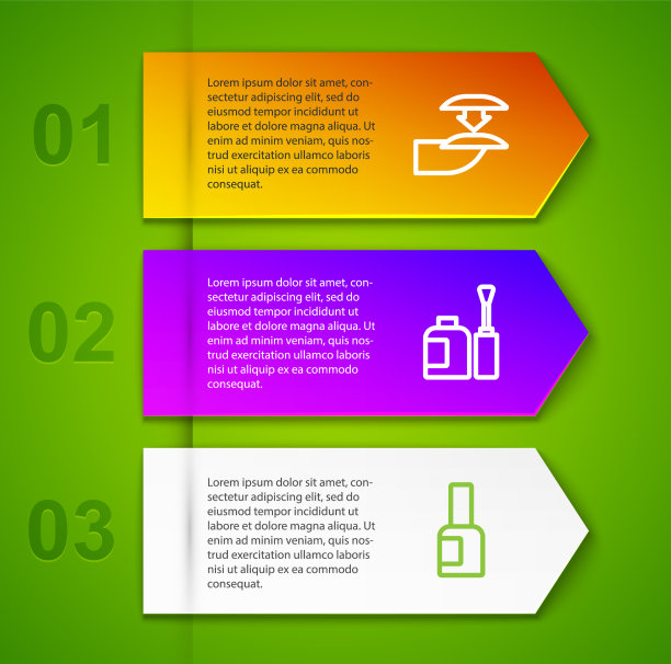 设置线假指甲瓶和指甲油图片下载