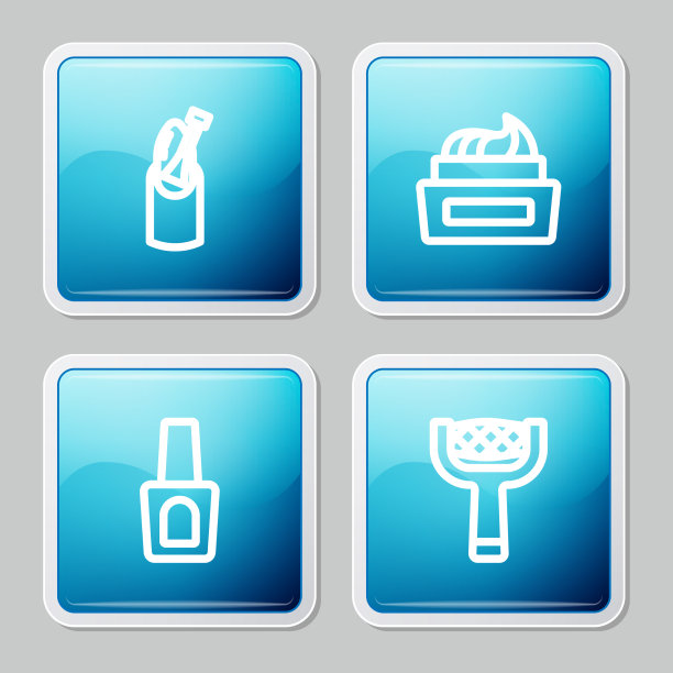 固定线甲和修甲瓶的指甲油图片下载