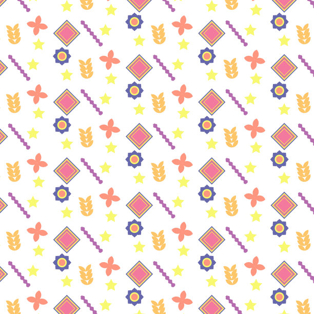 无缝几何图案彩色点缀上图片下载