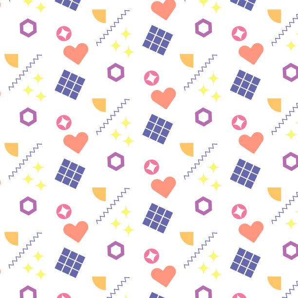 无缝几何图案彩色点缀上图片下载