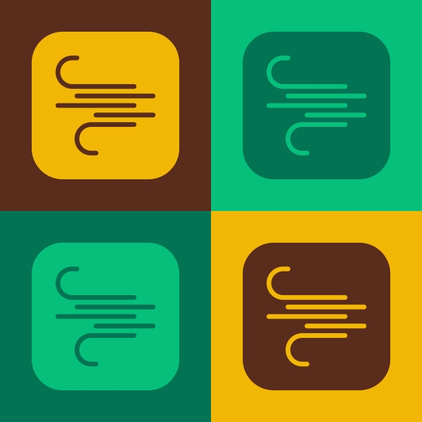 流行艺术风图标孤立的颜色背景图片下载