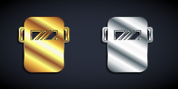 金银焊接防护面罩头盔图片下载