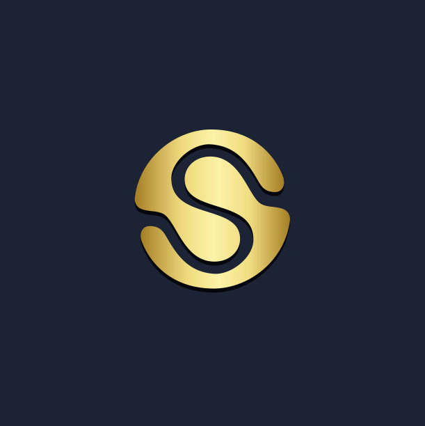 圆形抽象圆形金色标志图片下载