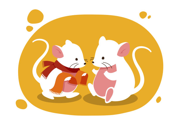 老鼠给围巾图片下载