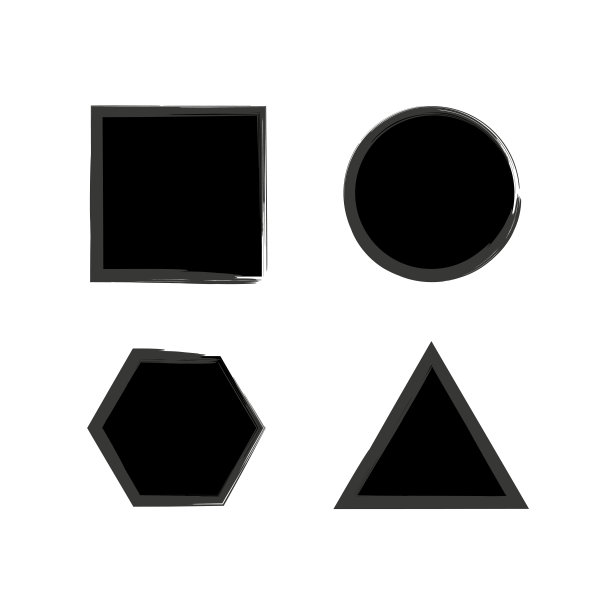 框架刷。黑色框架刷在现代风格。边框架。矢量插图。股票的形象。图片下载