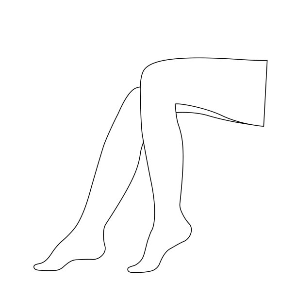 女性腿部轮廓图片下载