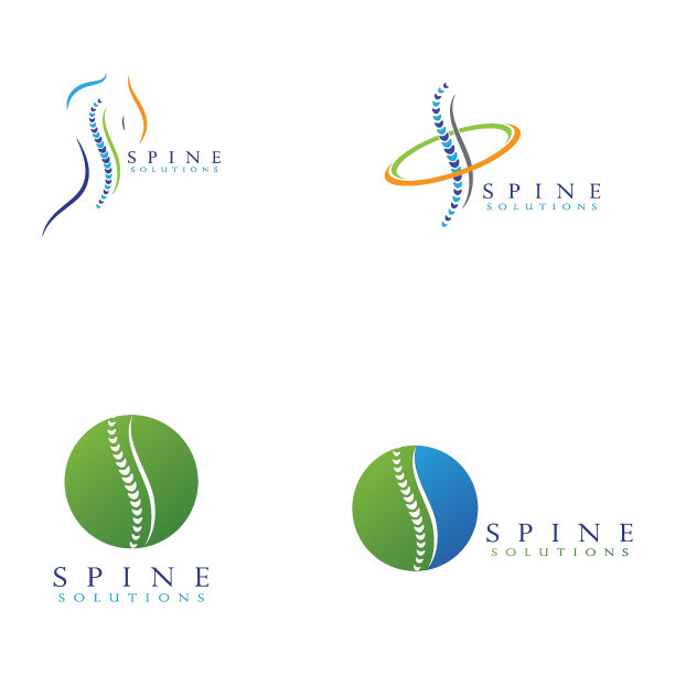 脊柱诊断标志设计图片下载