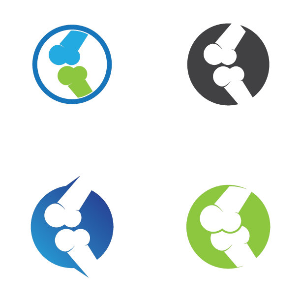 骨骼插图标志向量图片下载