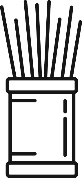 牙签盒轮廓图标图片下载