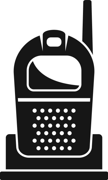 婴儿电话图标简单的无线电监视器图片下载