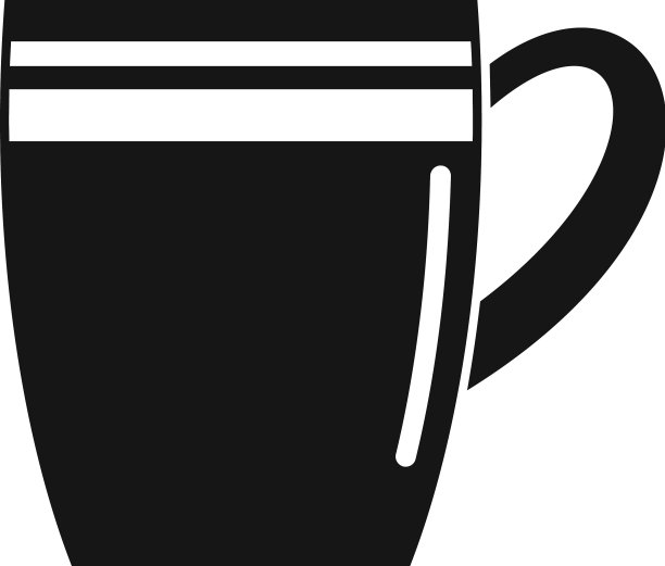 摩卡杯简笔画热茶图标图片下载
