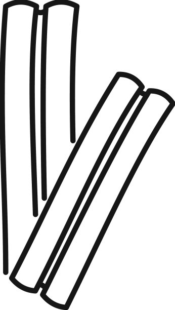 Canella香料图标轮廓肉桂棒图片下载