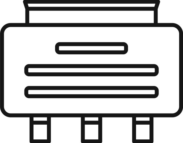 炉子稳压器图标电源轮廓图片下载