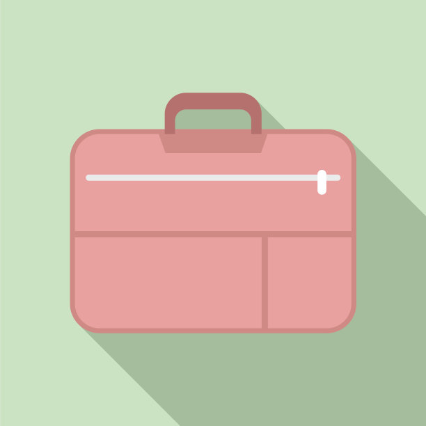 女孩笔记本电脑包图标扁平化旅行配件图片下载