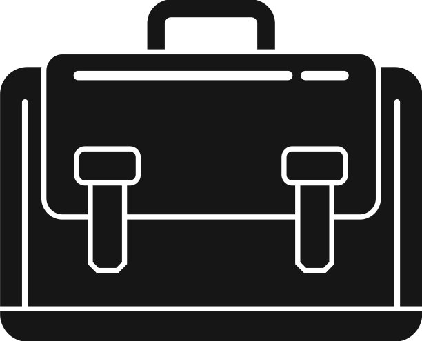 皮革笔记本电脑包图标简单的手提箱图片下载