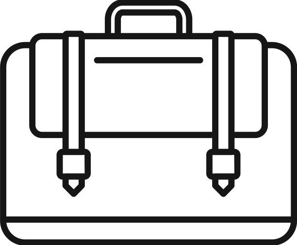 工作笔记本电脑包图标轮廓业务图片下载