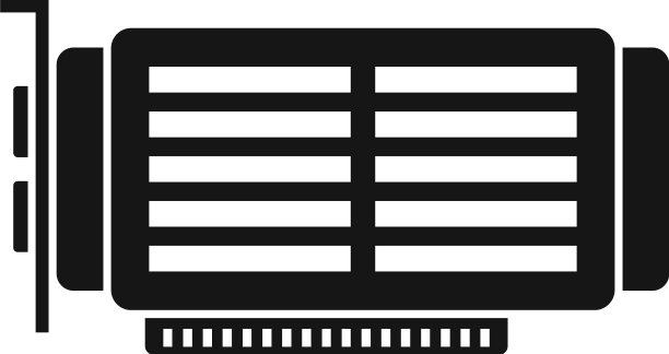 电脑显卡图标简单gpu风扇图片下载