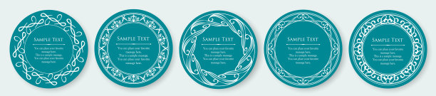 百货企业装饰设计。复古的设计材料。古董框架设计套装图片下载