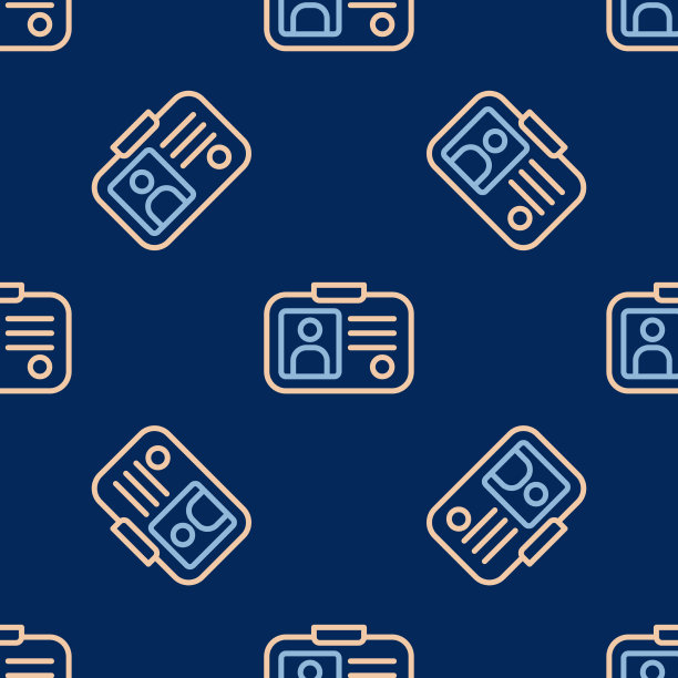 线路出租车驾驶证图标无缝隔离图片下载