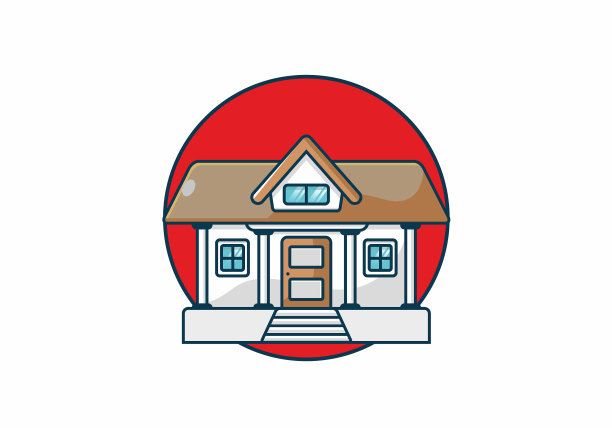 彩色大房子公寓图片下载