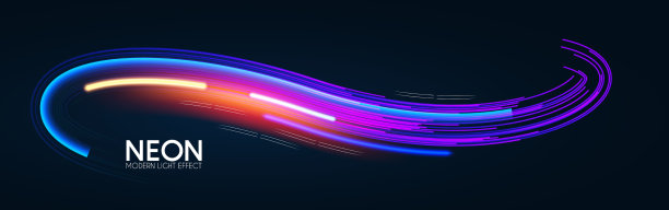 运动条纹光效果与流体的颜色图片下载