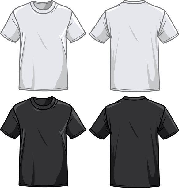 黑色和白色的t恤图片下载