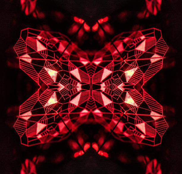 抽象的万花筒的背景。美丽的多色万花筒纹理。设计独特的万花筒。图片下载