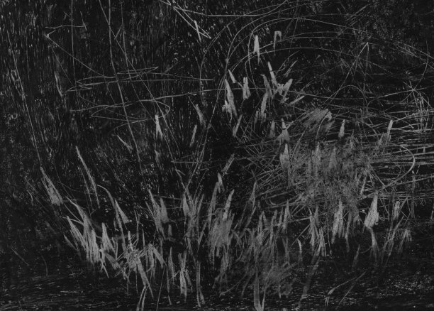 黑白手绘粉彩背景。抽象的背景。图片下载