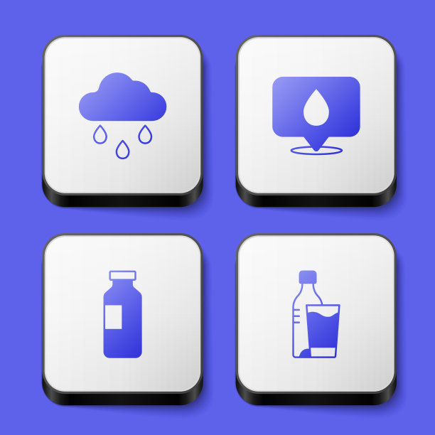 设置云与雨水滴定位瓶图片下载