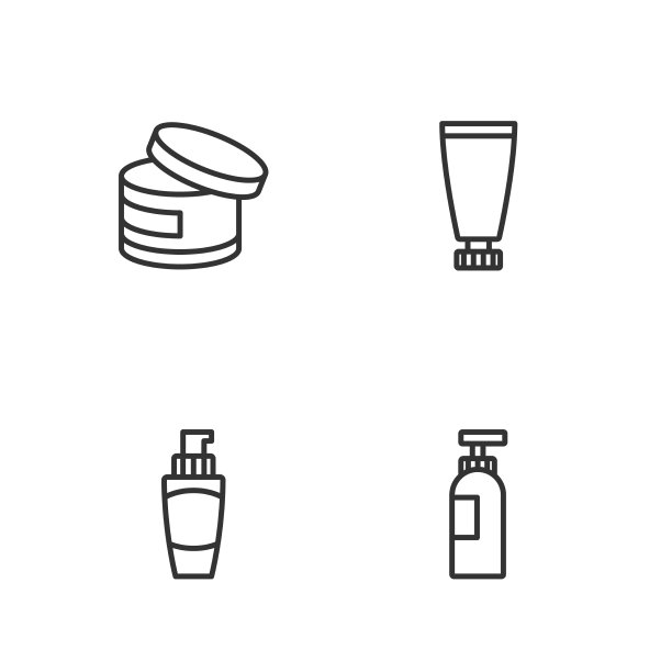 定型线瓶的洗发水管手霜膏图片下载