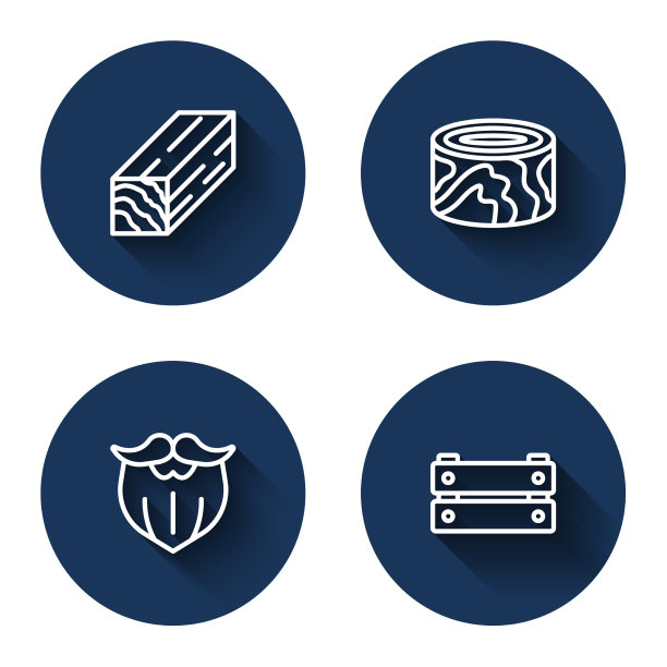 设置线木梁原木胡子和胡子和图片下载