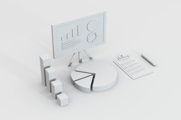 数据分析概念的3d渲染图片下载