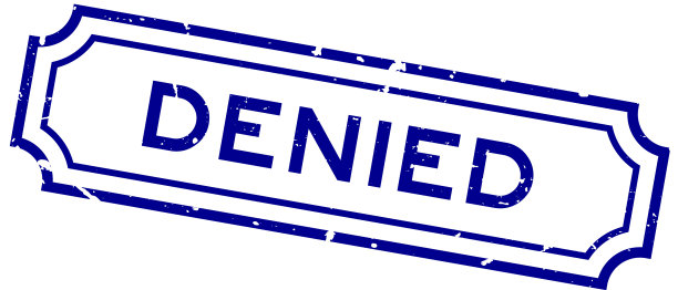 垃圾蓝否认字橡胶印章印章图片下载