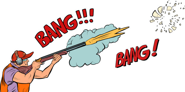 用枪或猎人射击的运动图片下载