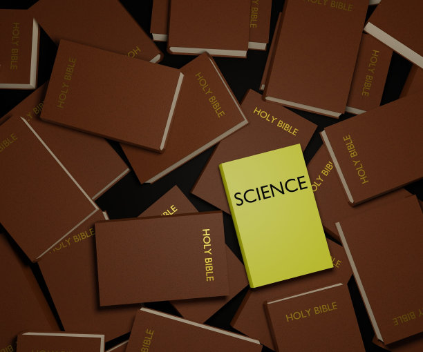 一堆圣经或基督教圣经和科学书籍图片下载
