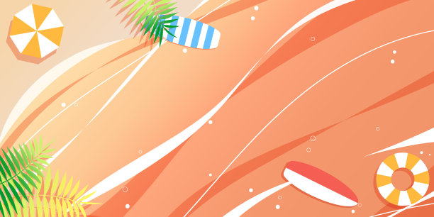 美丽而简单的夜晚海插图图片下载