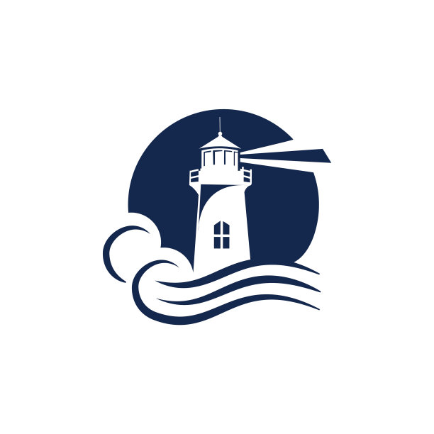 符号灯塔标志设计模板图片下载