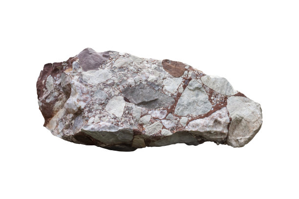 砾石孤立在白色背景与剪切路径。图片下载