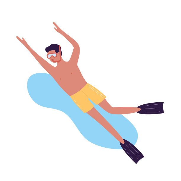 游泳男孩在水下特别潜水图片下载