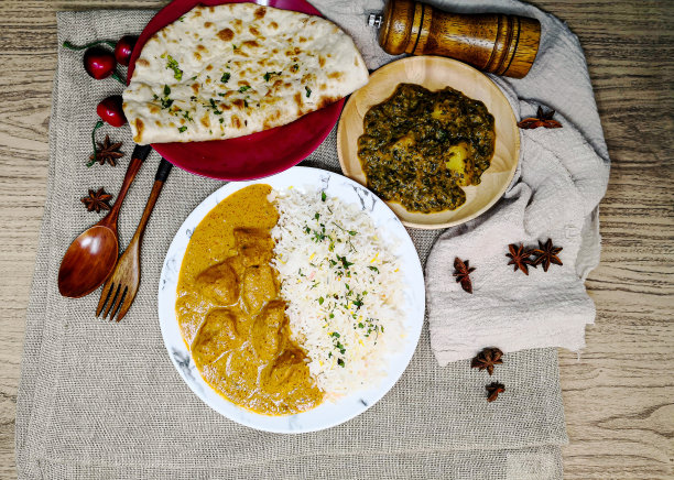 手工烤制的印度食物图片下载